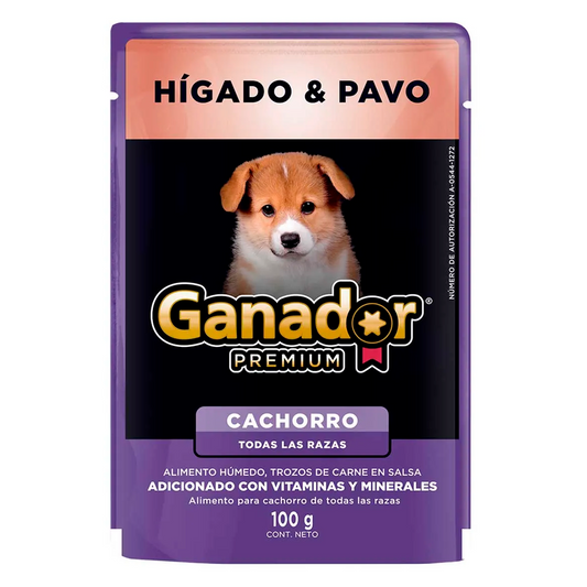 Alim Ganador Premium Cachorro Hig/Pavo  Ganador 100 GRS