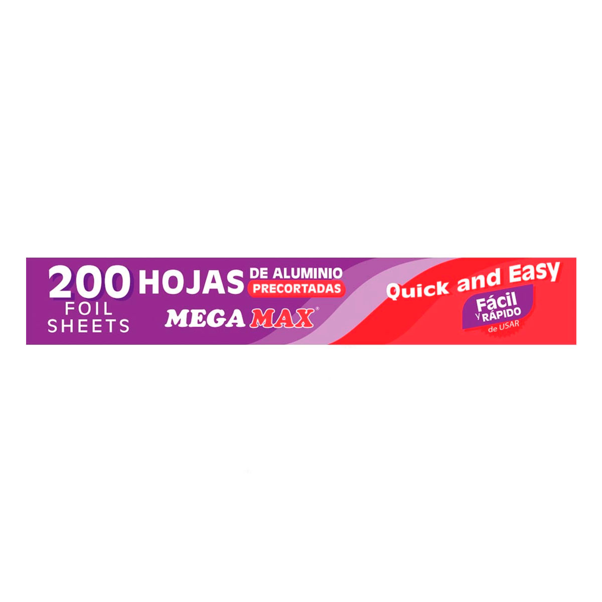 Aluminio Mega Max Hojas Precortadas 200 PZS