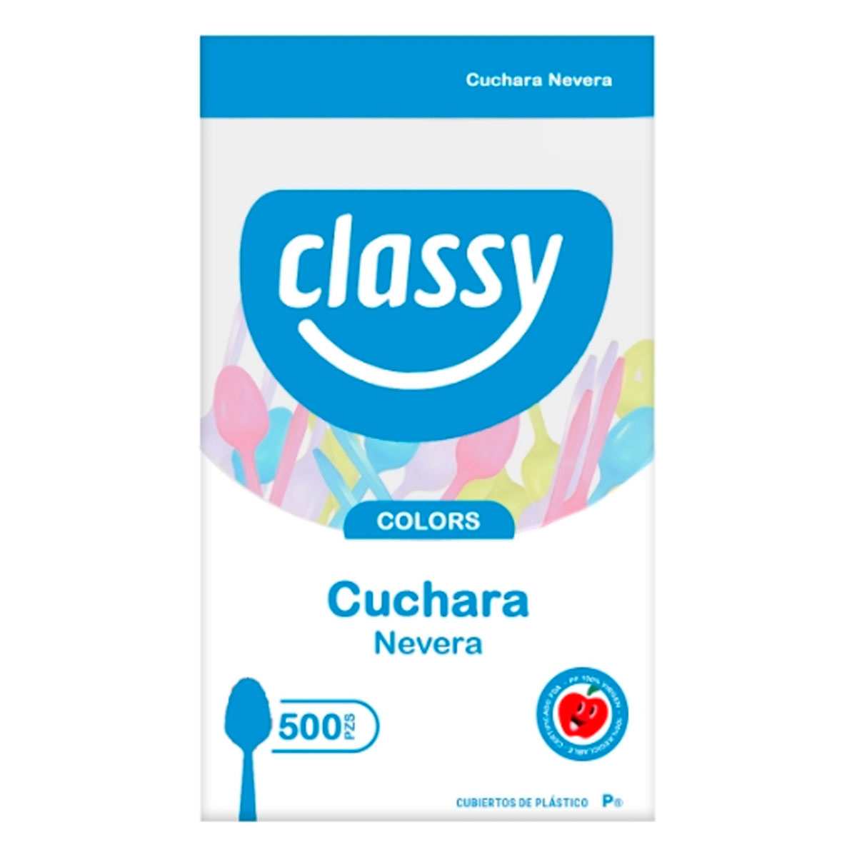 Desechable Classy Cuchara Nevera Bca 500 PZS