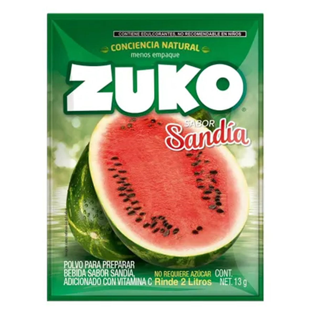 Bebida En Polvo Zuko Sandia 13 GRS