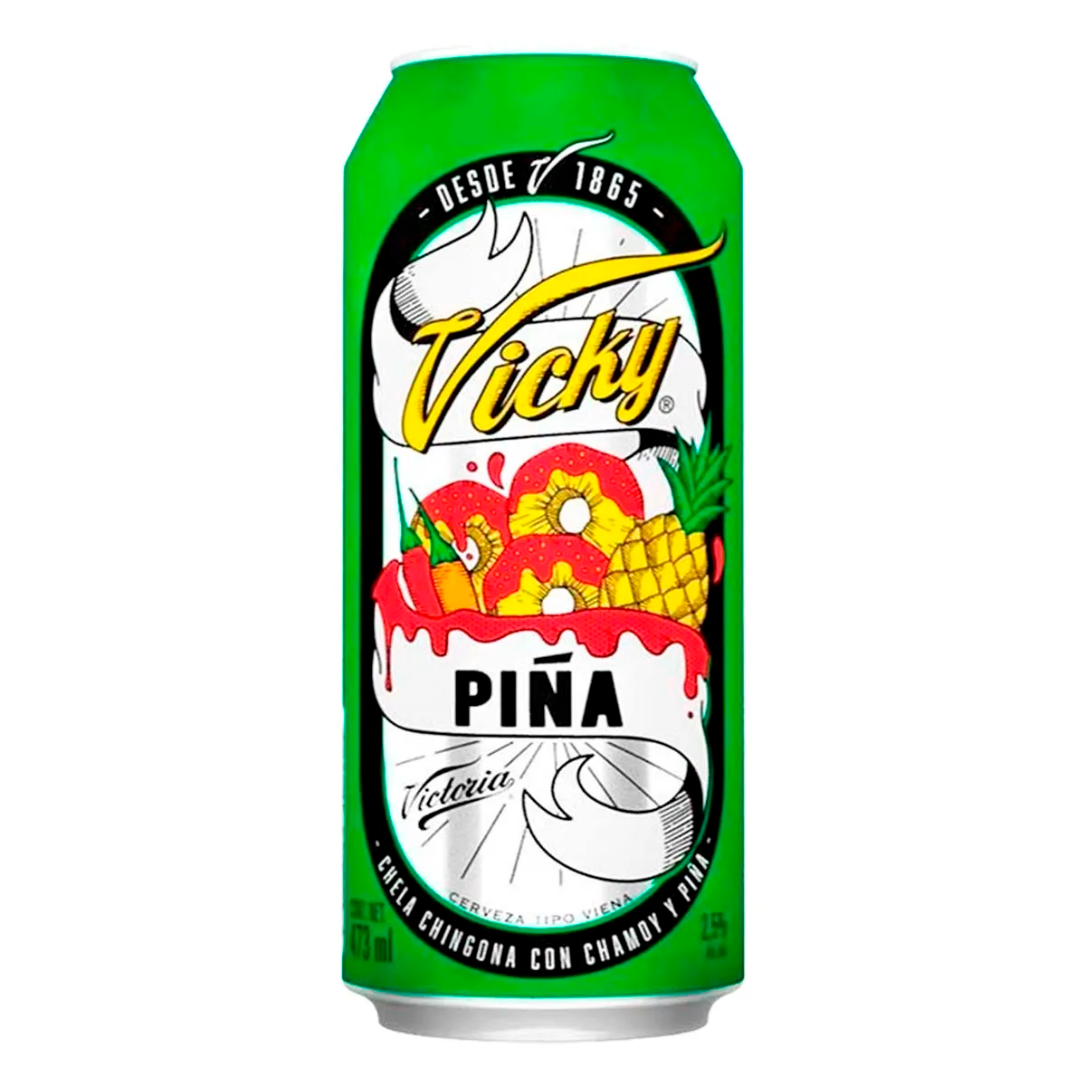 Cerveza  Cerveza Victoria Chamoy Piña Lata Victoria Chamoy Piña Lata 473 MLL