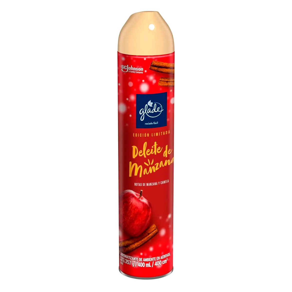 Aromatizante Glade Deleite De Manzana 400 MLL