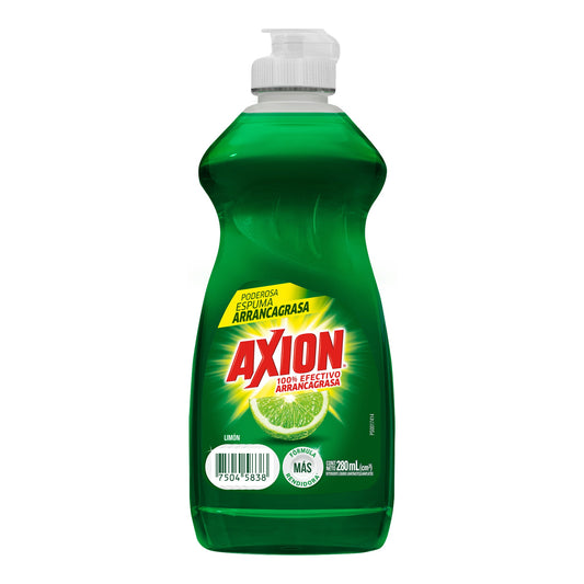 Detergente Lavatrastes Líquido Axion Limón de 280 ml