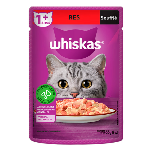 Sobres Whiskas Soufflé Res 85 GRS