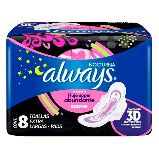 T Always Noc Suave F.S.A C/A+2Paq T Always Noches Suav 8 PZS