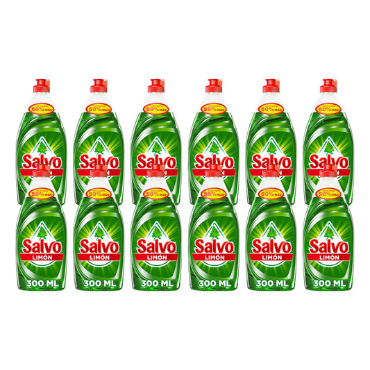 Detergente Liquido Salvo Limon+2Pz 300 MLL