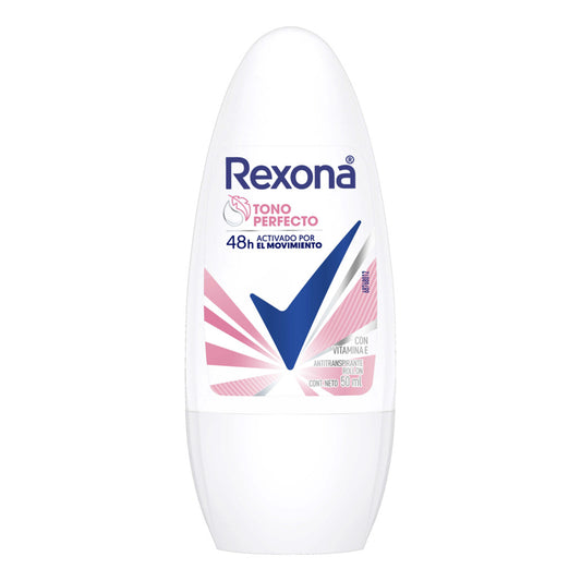 Desodorante Rexona Antibacterial Aclarado Perfecto Roll On Para Mujer 50 MLL