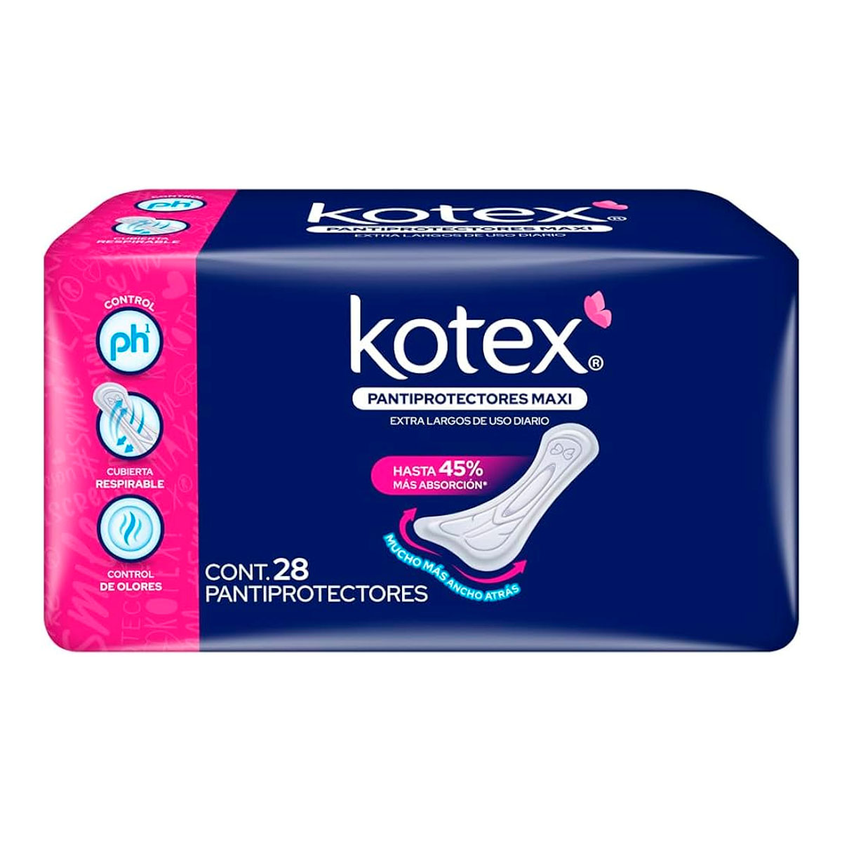 Panty Rotector Kotex Maxi E.Largos 28 PZS
