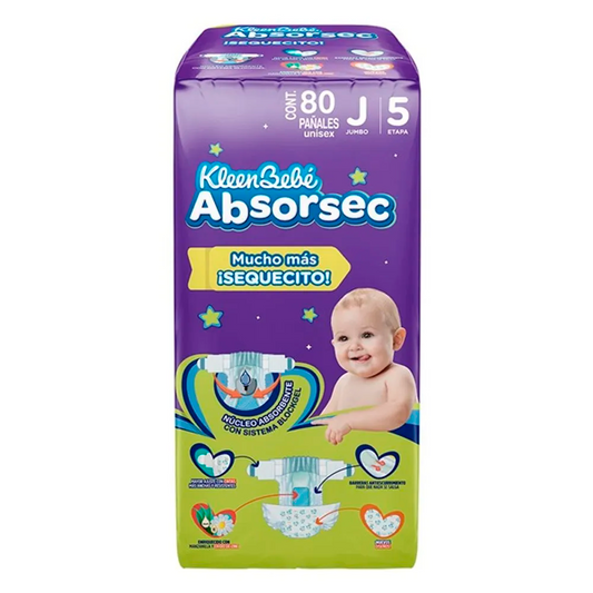 Pañal Kbb Absorsec Jum Pe Kbb 50 PZS