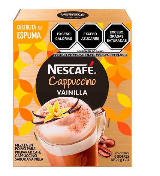 Exhibidor Café Nescafe Cappuccino Vainilla 22 GRS