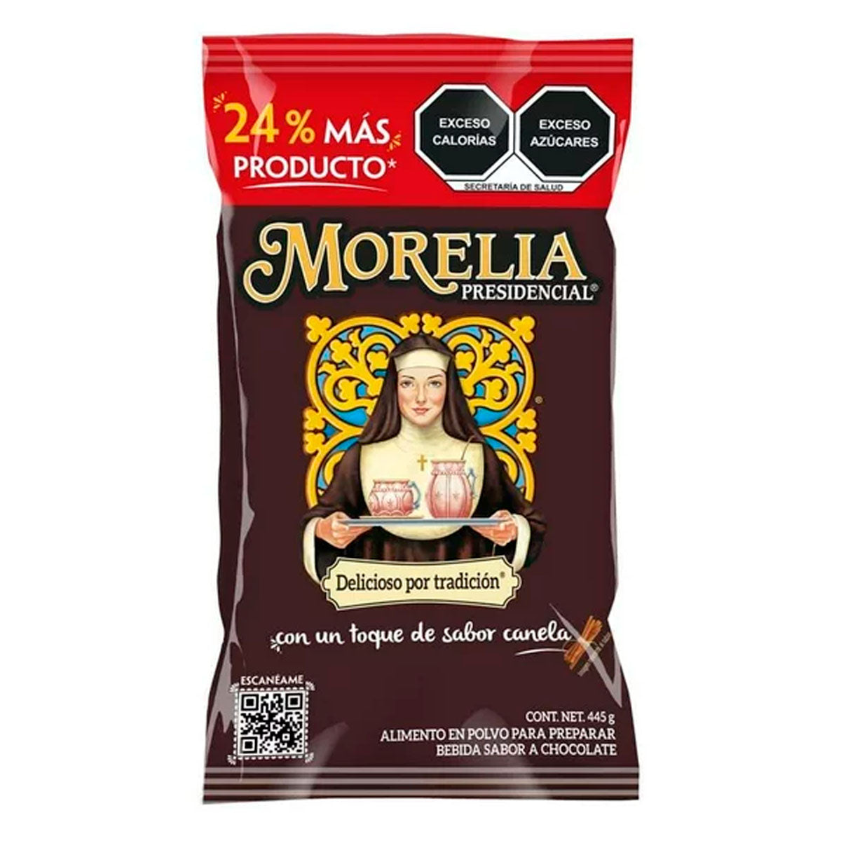 Chocolate En Polvo Morelia+88 Gramos. 357 GRS