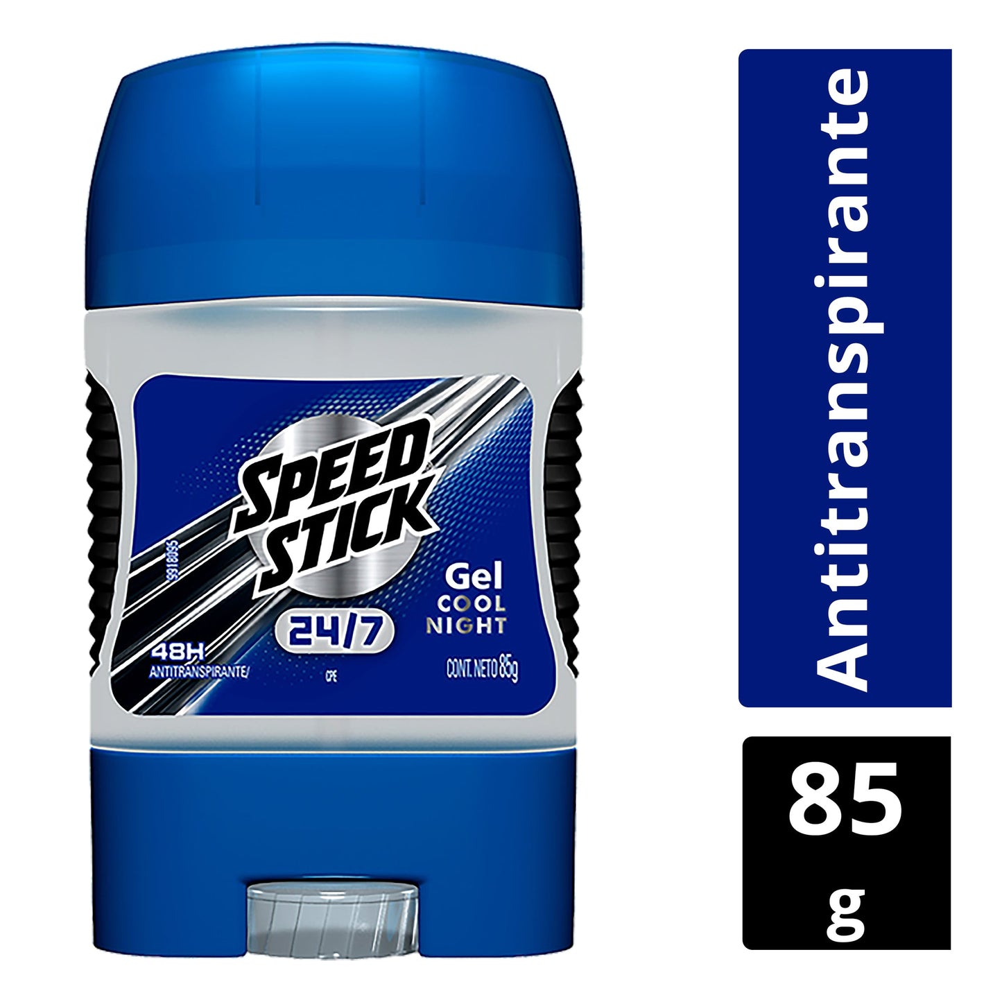 Antitranspirante Speed Stick 24/7 cool night en gel para caballero 85 g