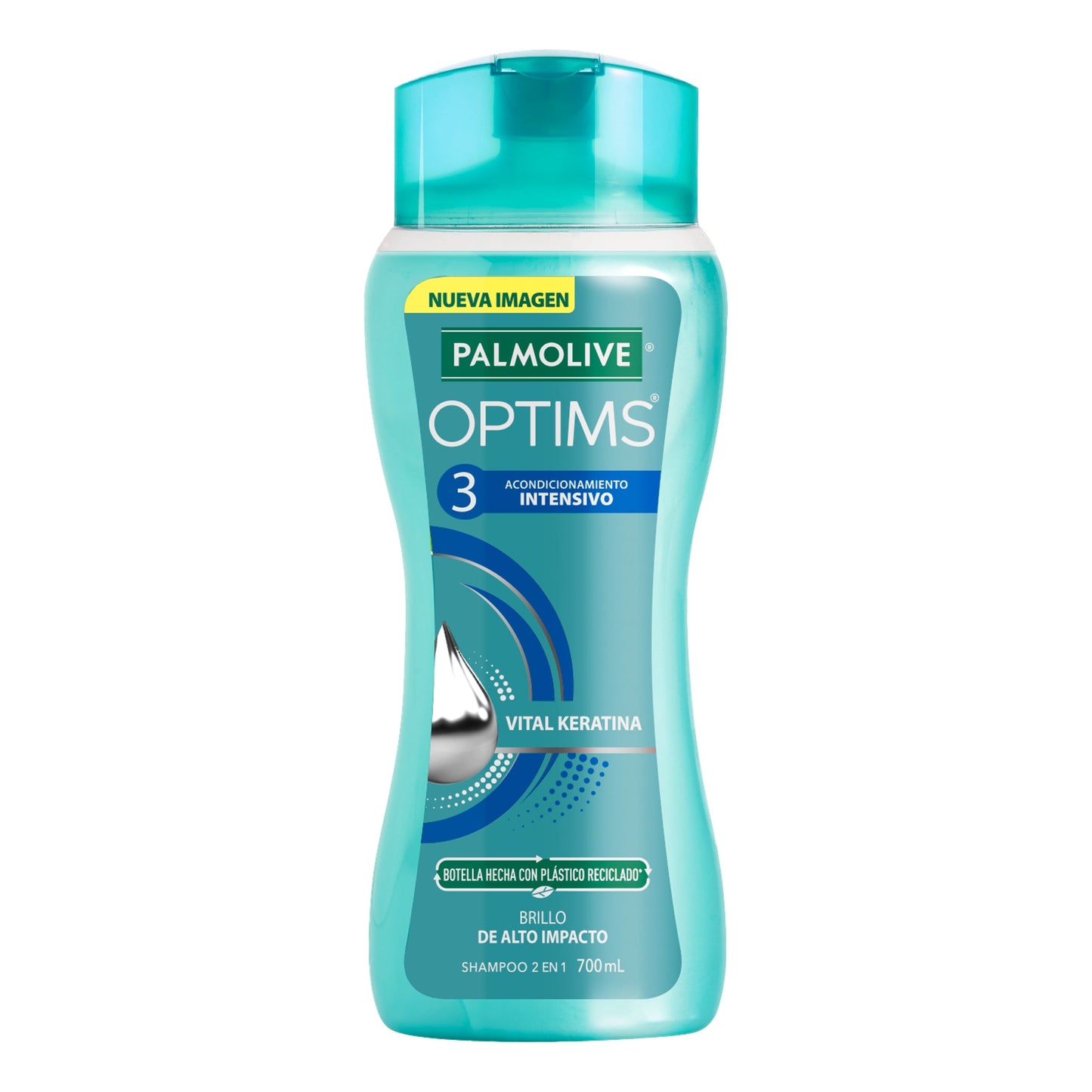 Shampoo 2 en 1 Palmolive Optims Acondicionamiento Intensivo 700 ml