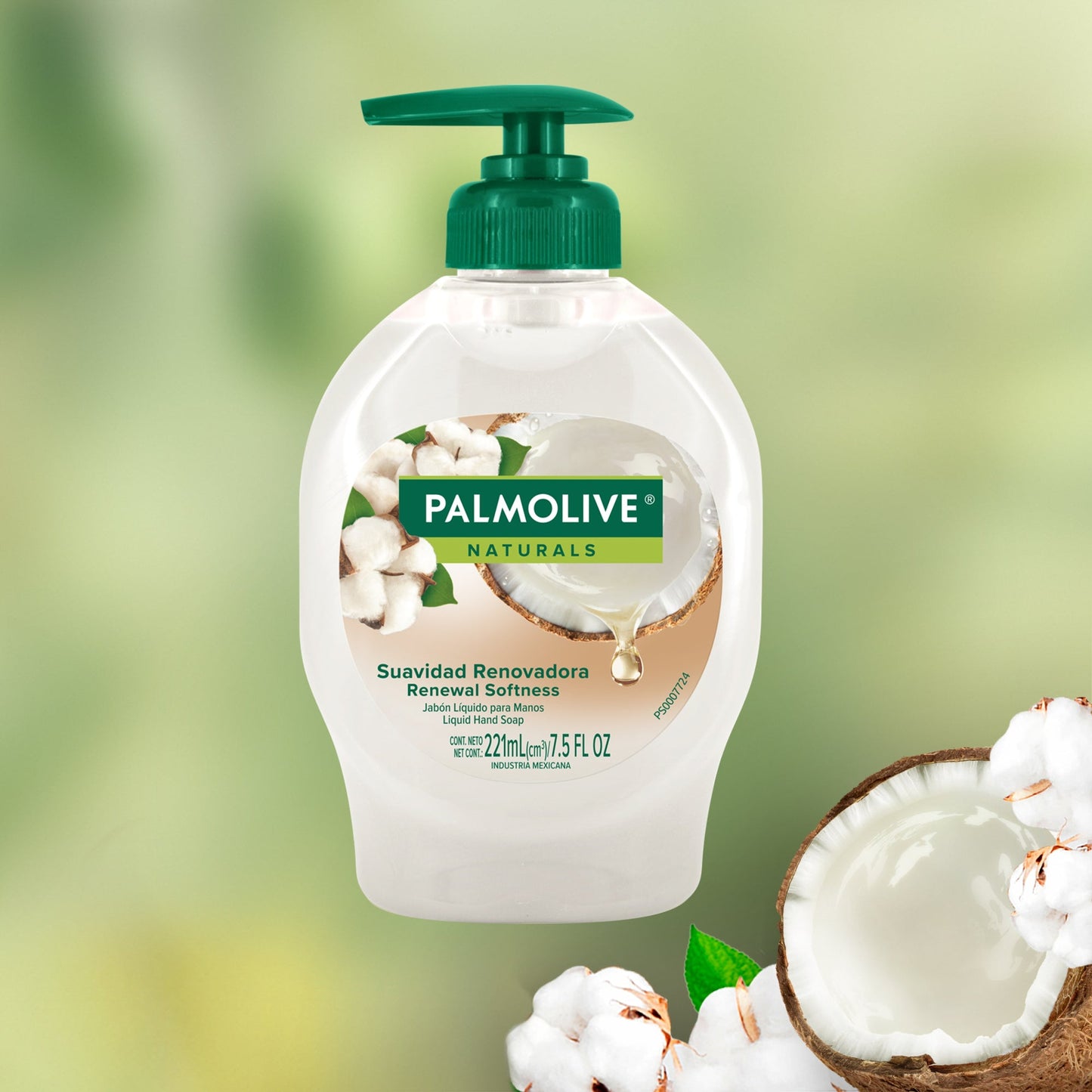 Jabón Líquido para Manos Palmolive Naturals Coco y Algodón 221 ml