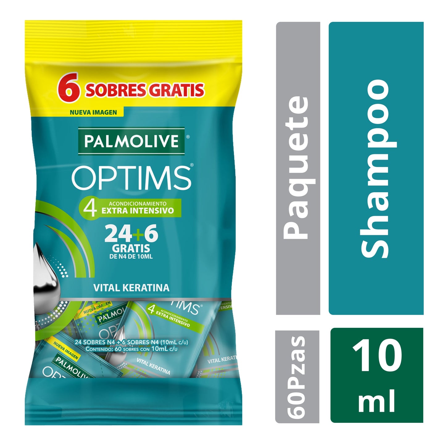 Shampoo Palmolive Optims EXH 24+6 Sachets 10 ml