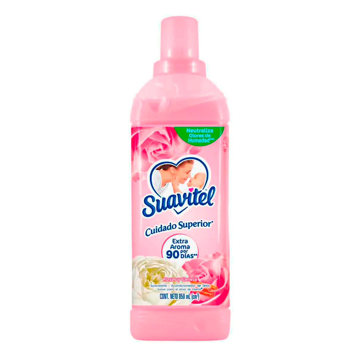 Suavizante de Telas Suavitel Cuidado Superior Rosas y Canela 850 ml