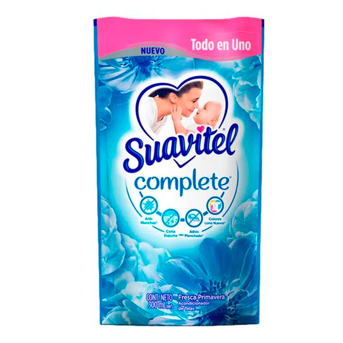 Suavizante Acondicionador de Telas Suavitel Fresca Primavera en Doypack de 300 ml