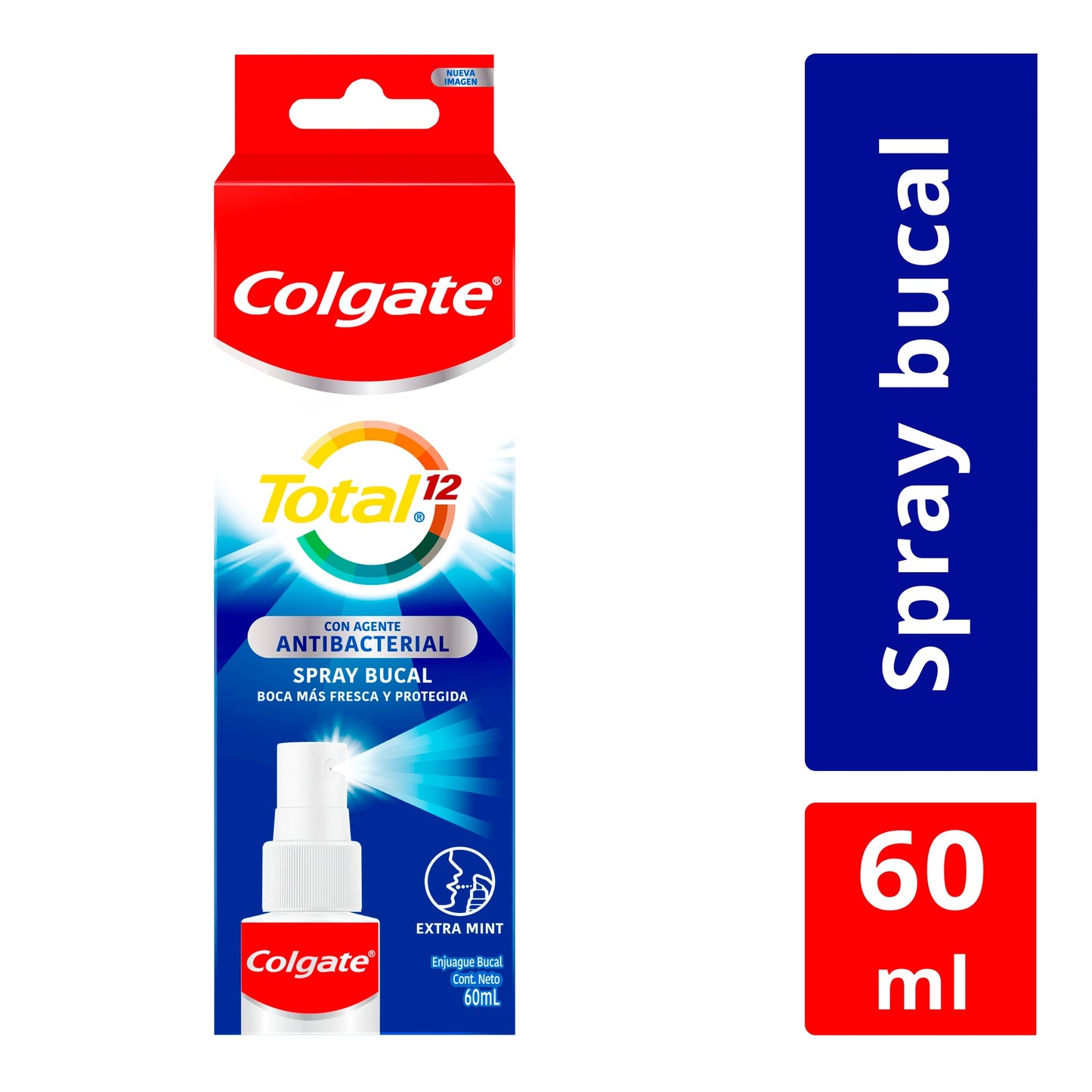 Spray Bucal Colgate Total 12 Antibacterial Extra Mint 60 ml