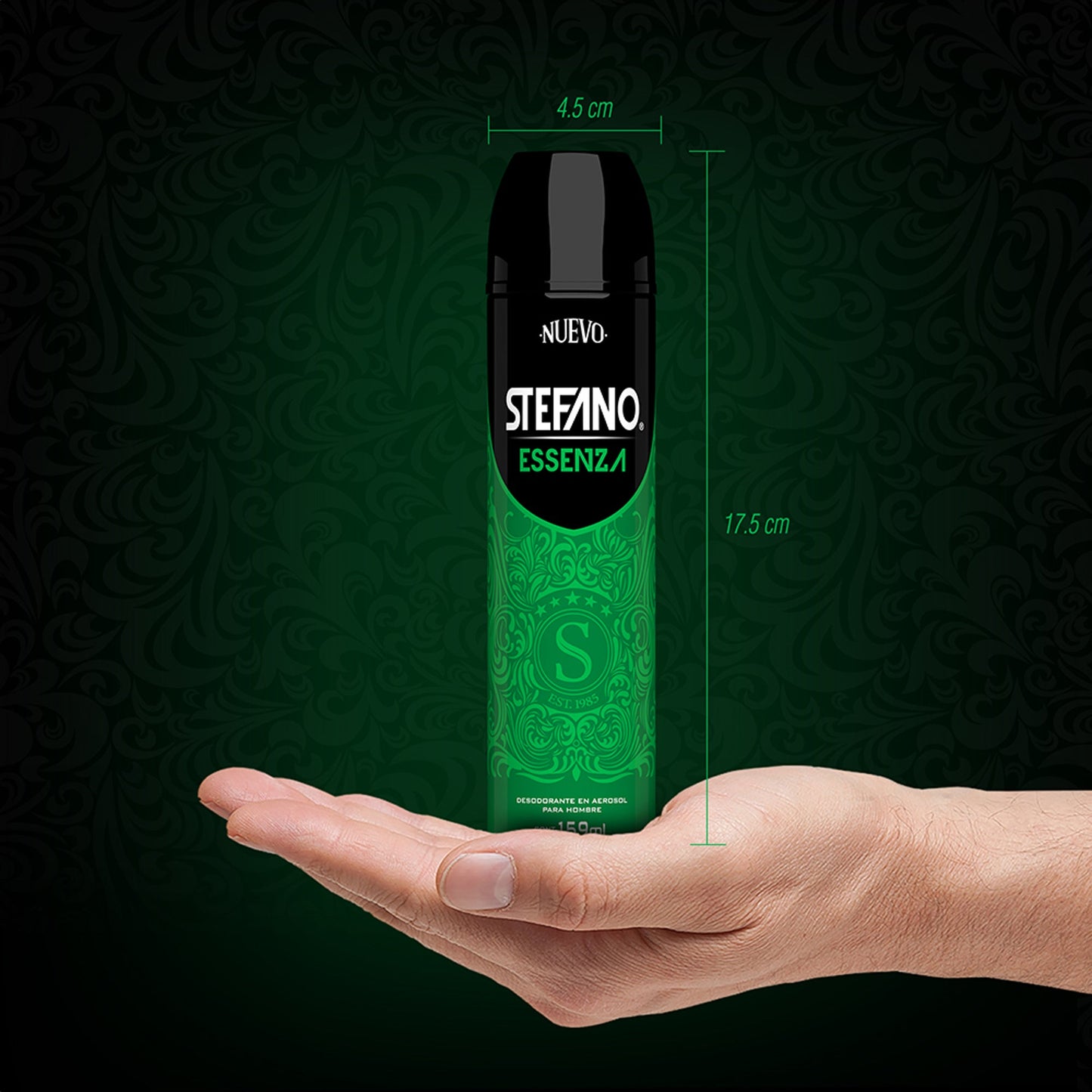 Desodorante Stefano Nuevo Essenza en Aerosol 159 ml