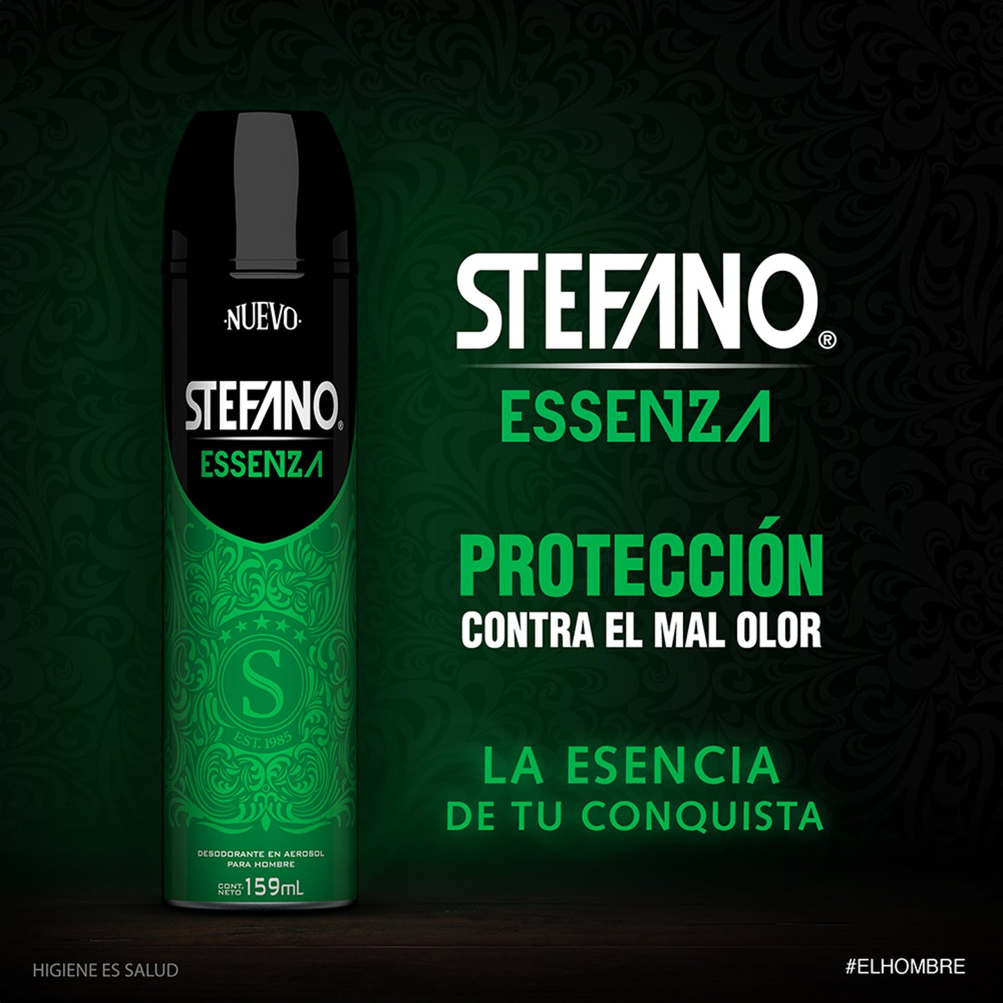 Desodorante Stefano Nuevo Essenza en Aerosol 159 ml