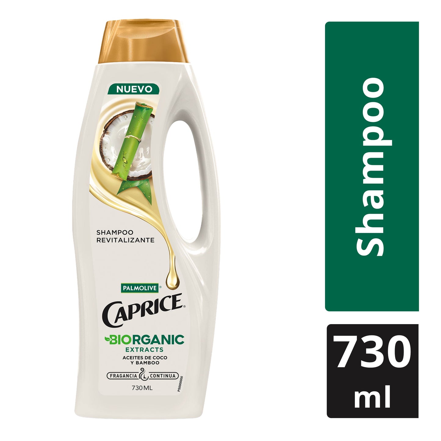 Shampoo Caprice Biorganic Extracts Aceites de Coco y Bamboo 730 ml