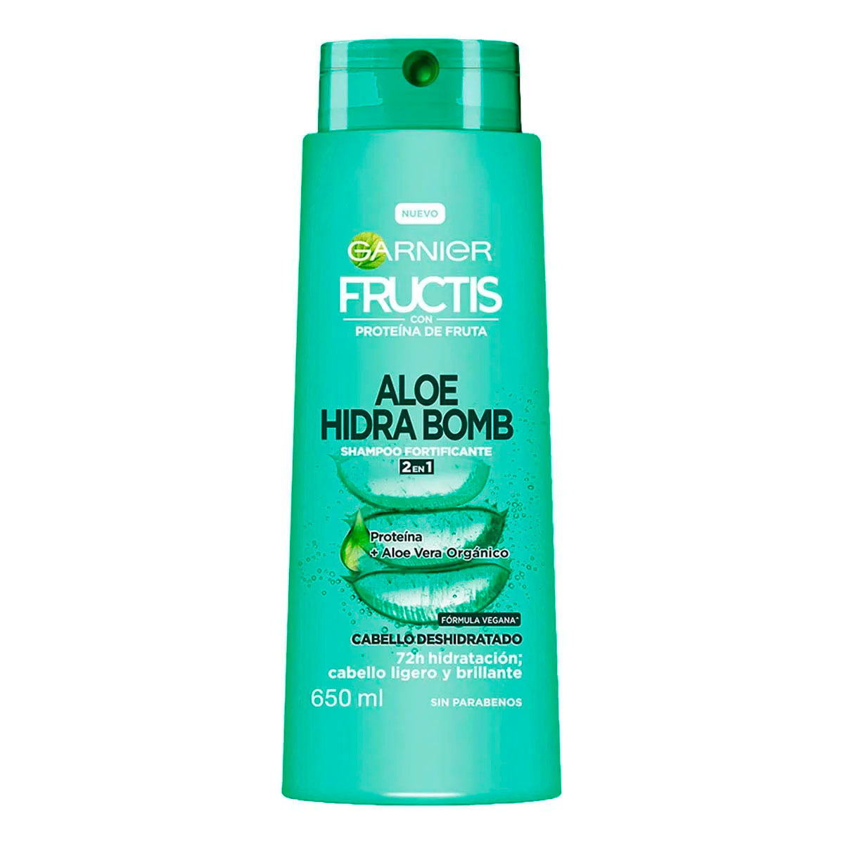 Shampoo Fructis 2En1 Aloe Hidratacion Bomba 650 MLL