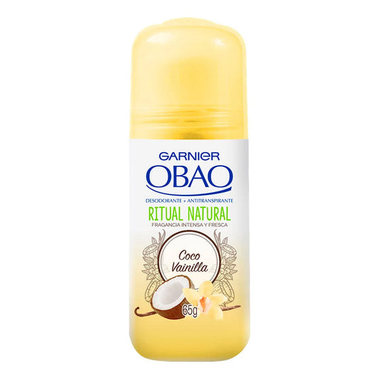 Desodorante Garnier Obao Coco Vainilla Mujer Roll-On 65 GRS