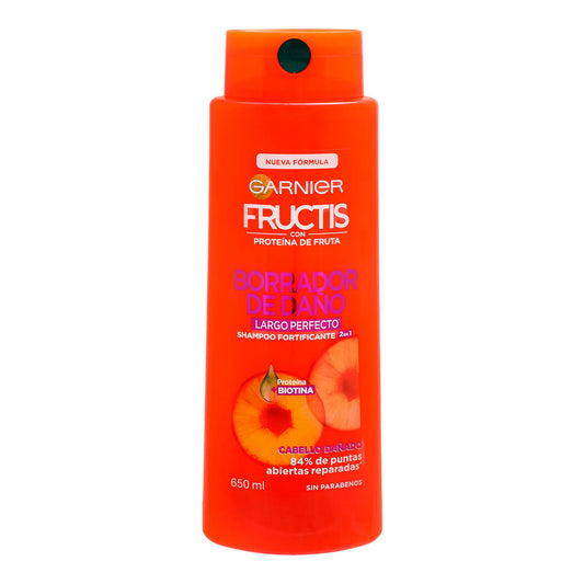 Shampoo Fructis Borrador De Daño 2En1 650 MLL