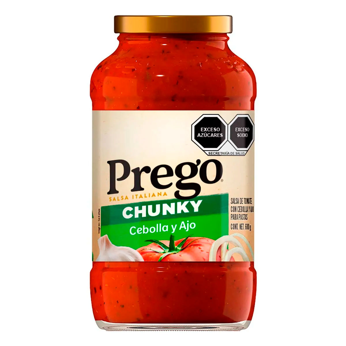 Salsa Prego Tomate/Ceboll/Ajo 680 GRS