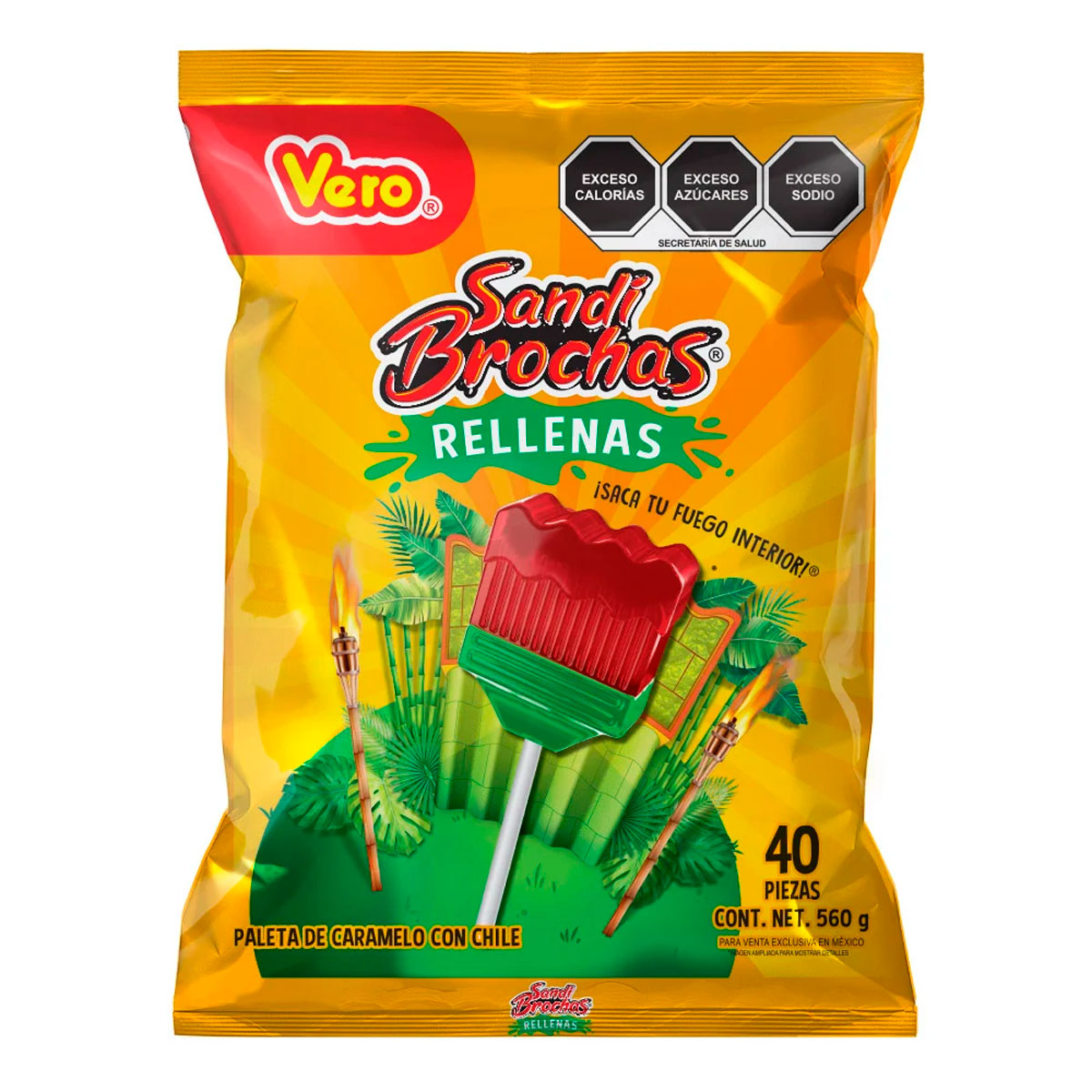 Paleta Vero Sandi Brochas Rellena 40 PZS