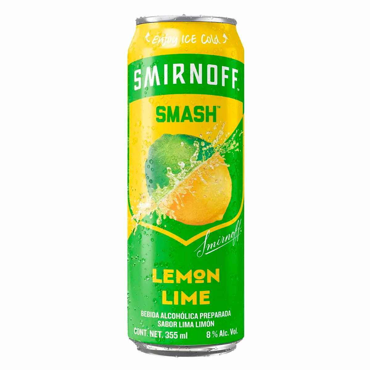 Bebida Smirnoff Lima-Limon De 355 Mililitros. 355 MLL