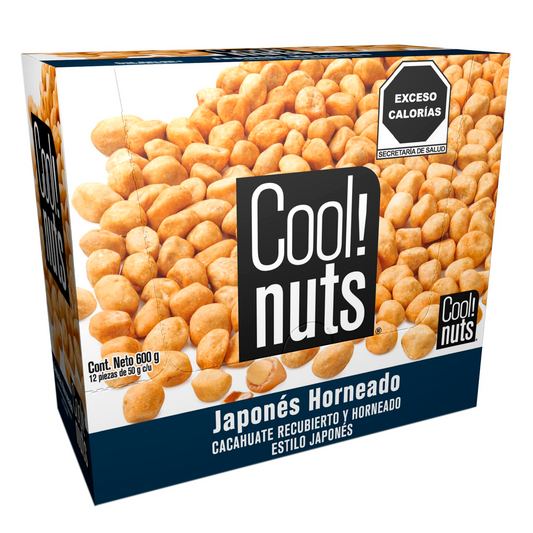 EXH BOTANAS CACAHUATE COOLNUTS JAPONES CON SAL 50 GRS