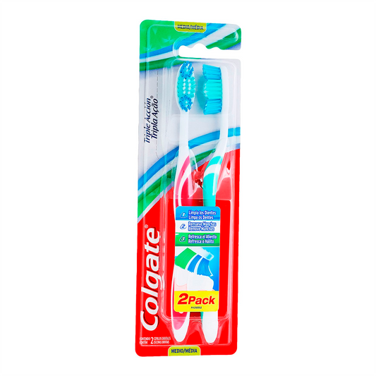 CEPILLO DENTAL COLGATE T.ACC MED 2X1 2 PZS