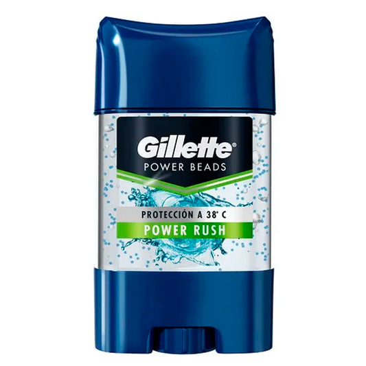 Desodorante Gillette 3X Power Rush Beads Gel Hombre 82 GRS