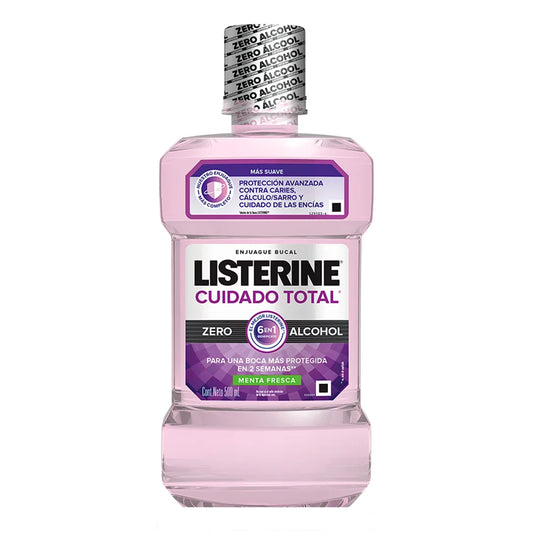 Enjuague Bucal Listerine Cuidado Total Zero 500 MLL