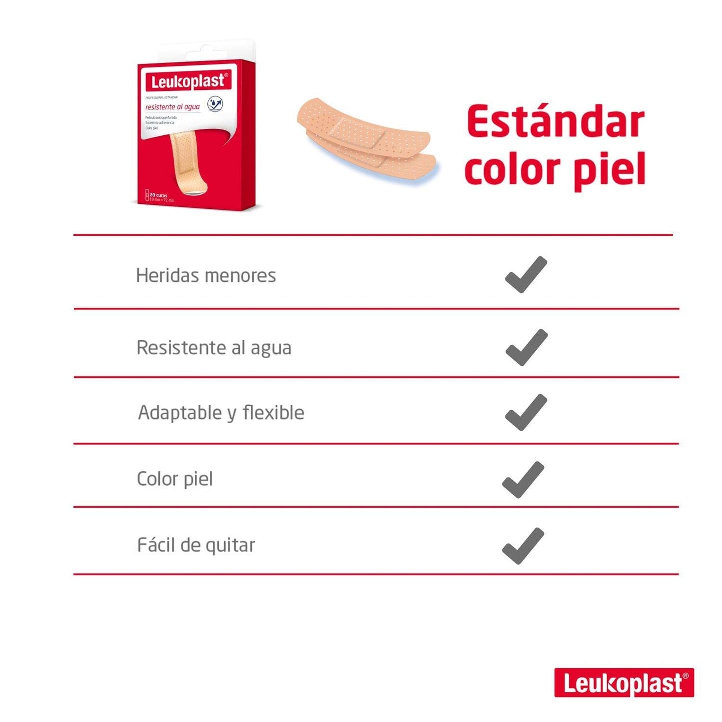 Leukoplast® Profesional Estandar Color Piel