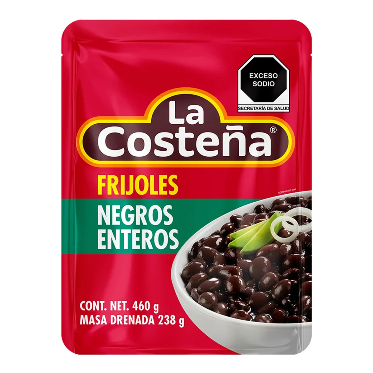 Frijoles La Costeña Negros Enteros 460 GRS