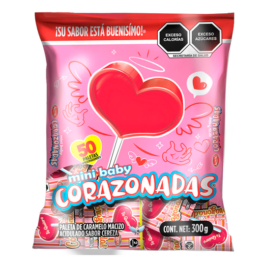 Paleta Exh Paleta Alteño Mini Corazonadas Alteño Mini Corazonadas 50 PZS