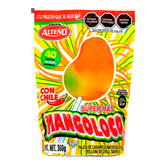 Exh Paleta Alteño Super Mango Loco Paleta Alteño Super Mango 40 PZS