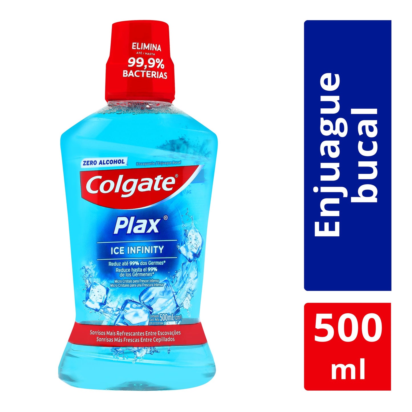 Enjuague Bucal Colgate Plax Ice Infinity 500 ml