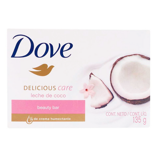JABON DE TOCADOR DOVE LECHE DE COCO 135 GRS
