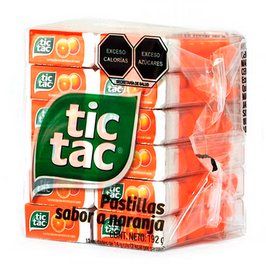 Pastillas Tic Tac Naranja+10% 12 PZS