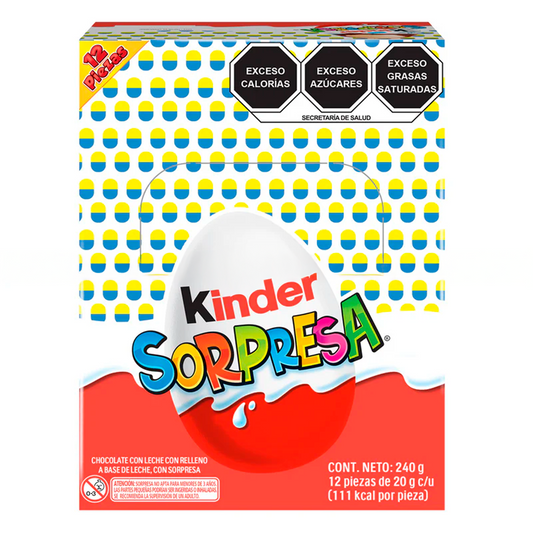 Chocolat Exh Choco Kinder Sorpresa Joyas Kinder  Sorpresa Joyas 12 PZS