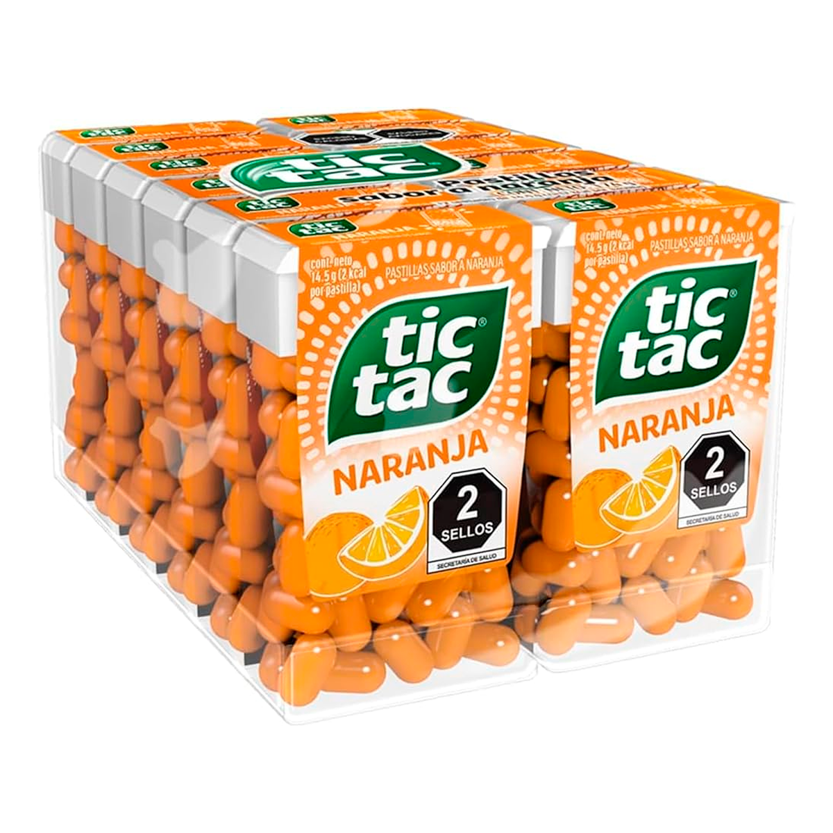 Pastillas Tic Tac Naranja 12 PZS