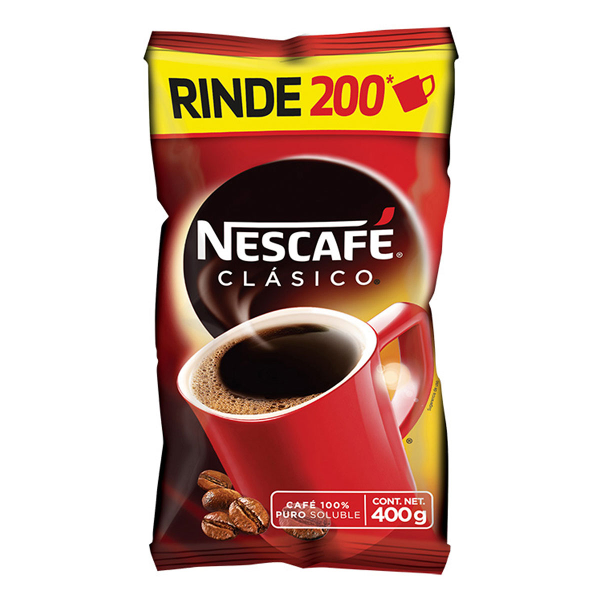 Café Soluble Nescafé Clásico Bolsa 400 GRS