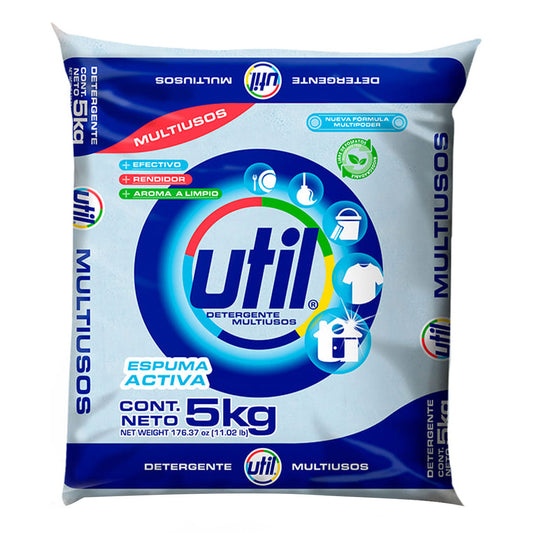 Detergente En Polvo Util Multiusos A Granel 5 KGS