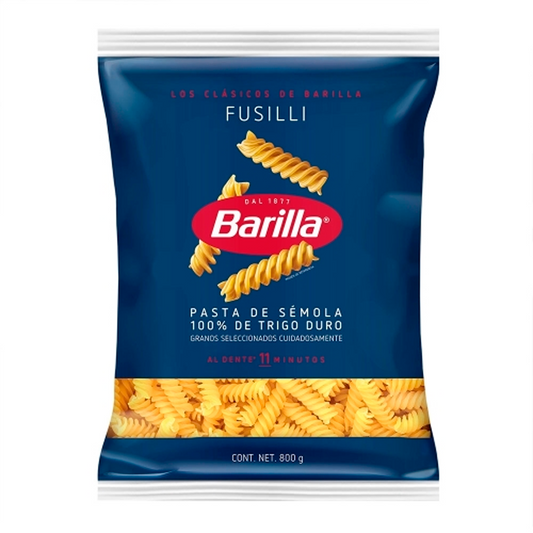 Sopa Barilla Fusilli 800 GRS