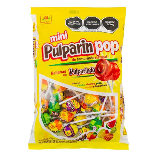 Paleta De La Rosa Pulparindo Mini 50 PZS