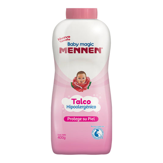 Talco para Bebés Baby Magic Mennen Rosa, 400 gr