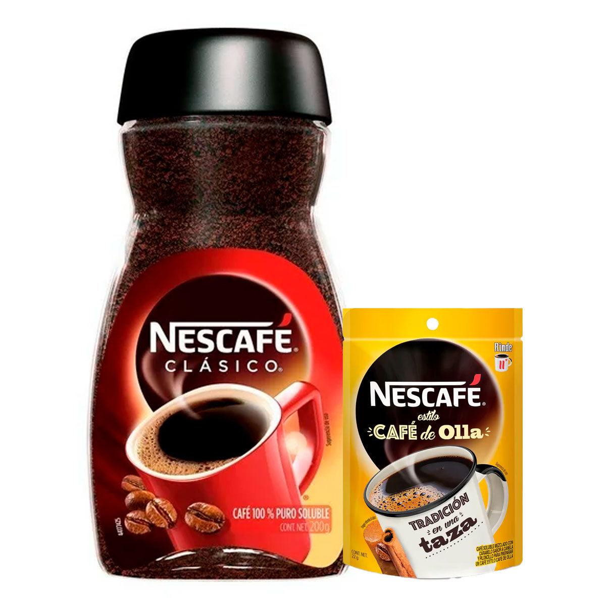 Café Nescafé Clásico+Cafe de OLLA 22 gr 200 GRS